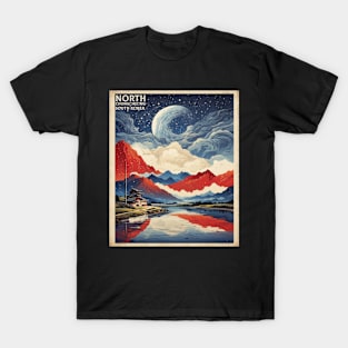 North Chungcheong South Korea Starry Night Travel Tourism Retro Vintage T-Shirt